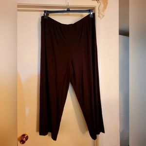 Eileen Fisher Chocolate Brown Crepe Pants